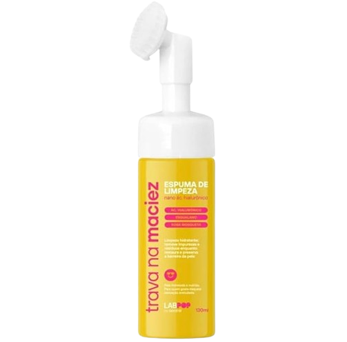 ESPUMA DE LIMPEZA TRAVA NA MACIEZ - NANO ÁC. HIALURÔNICO  / LABPOP BY LABOTRAT