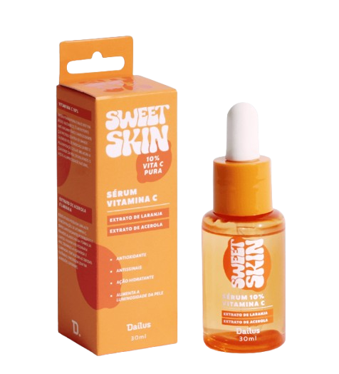 SÉRUM VITAMINA C SWEET SKIN- EXTRATO DE LARANJA E ACEROLA / DAILUS