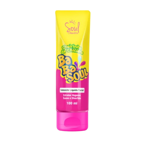 SABONETE FACIAL LÍQUIDO - CHEIRINHO DE CHICLETE / SOUL COSMÉTICOS