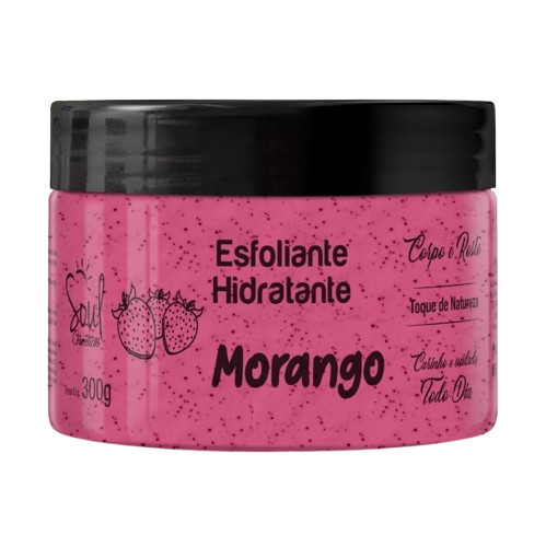 ESFOLIANTE HIDRATANTE 300g - MORANGO / SOUL COSMÉTICOS