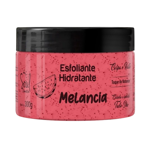 ESFOLIANTE HIDRATANTE 300g - MELANCIA / SOUL COSMÉTICOS