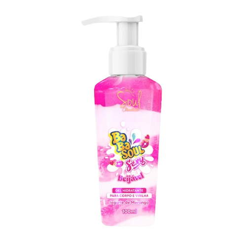 GEL HIDRATANTE BABASOUL SEXY 100g - IOGURTE DE MORANGO / SOUL COSMÉTICOS