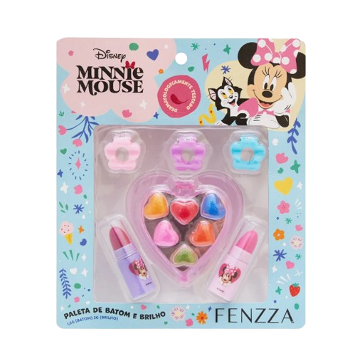 PALETA DE BATOM E BRILHO  - MINNIE MOUSE DIS044 / FENZZA