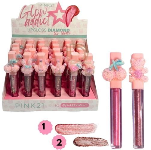 LIP GLOSS - DIAMONDS / PINK 21