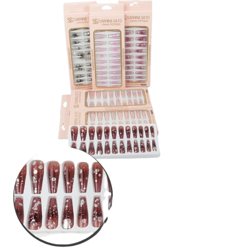UNHAS POSTIÇAS 24PÇS - SS-3166 / SABRINA SATO