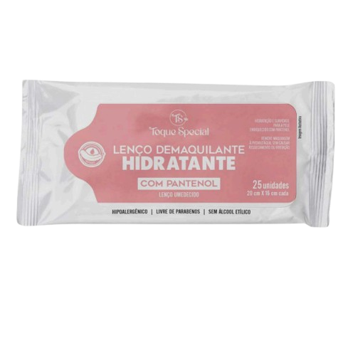 LENÇO DEMAQUILANTE HIDRATANTE COM PANTENOL / TOQUE SPECIAL