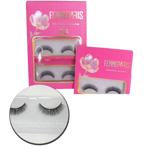 CILIOS POSTIÇOS 8D FM1013 / FEMME PARIS