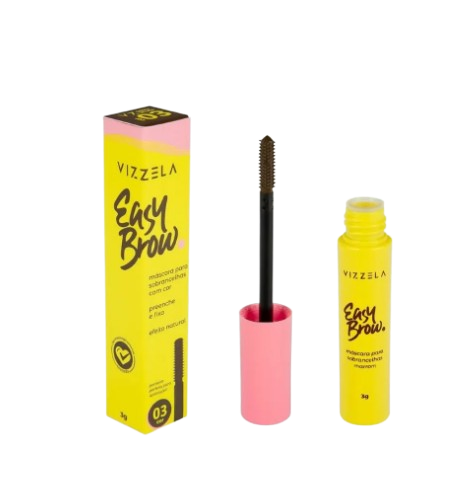 MÁSCARA PARA SOBRANCELHAS - EASY BROW - COR 03 / VIZZELA