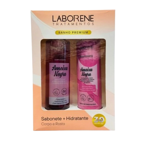 KIT BANHO PREMIUM SABONETE + HIDRATANTE - AMEIXA NEGRA / LABORENE