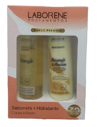 KIT BANHO PREMIUM SABONETE + HIDRATANTE - MARACUJÁ / LABORENE