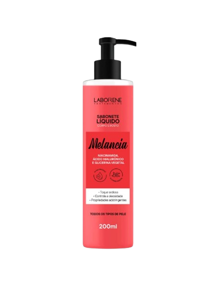 SABONETE LÍQUIDO CORPO E ROSTO - MELANCIA 200ML / LABORENE