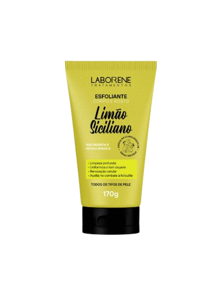 ESFOLIANTE CORPO E ROSTO - LIMÃO SICILIANO 170G / LABORENE