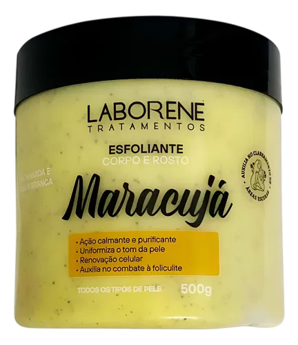 ESFOLIANTE CORPO E ROSTO - MARACUJÁ 500G / LABORENE