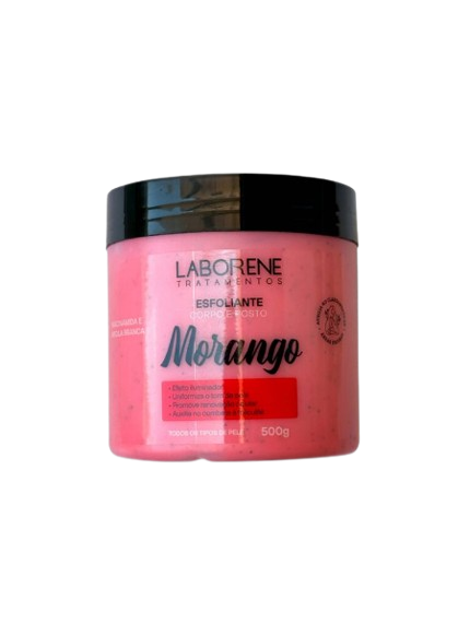 ESFOLIANTE CORPO E ROSTO - MORANGO 600G / LABORENE