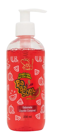 SABONETE LÍQUIDO CORPORAL BABASOUL - MELANCIA / SOUL COSMÉTICOS