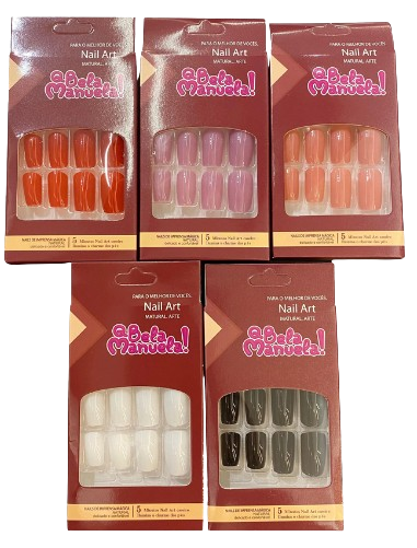 UNHAS POSTIÇAS QBM750 (VALOR UNITÁRIO) / QBELA MANUELA!