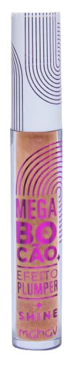 GLOSS LABIAL EFEITO PLUMPER MEGA BOCÃO - GOLD / MAHAV