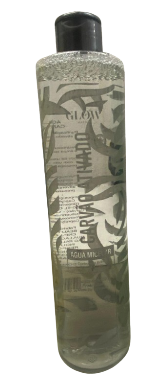 ÁGUA MICELAR - CARVÃO ATIVADO / GLOW MAKEUP