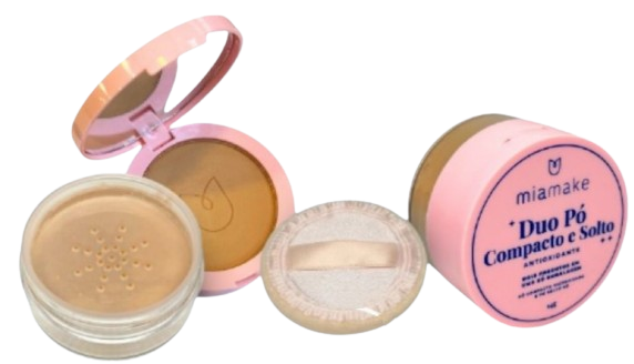 DUO PÓ COMPACTO E SOLTO ANTIOXIDANTE / MIA MAKE