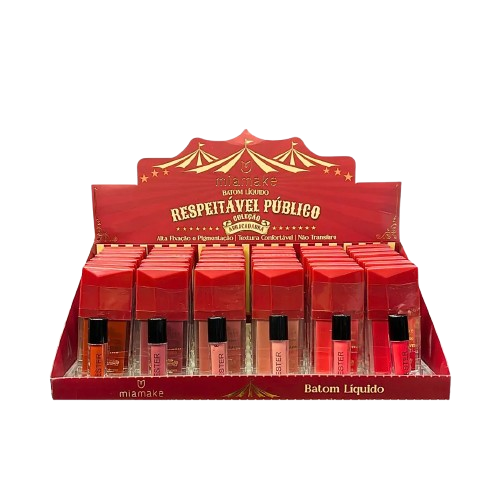 BATOM LÍQUIDO MATTE - RESPEITÁVEL PÚBLICO / MIA MAKE
