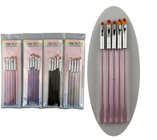 KIT PINCEL P/ UNHA - KIT1295 / HELLO MINI