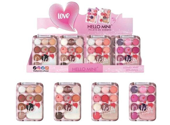PALETA DE SOMBRAS - 10 CORES / HELLO MINI