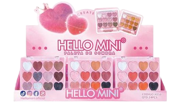 PALETA DE SOMBRAS - 12 CORES / HELLO MINI