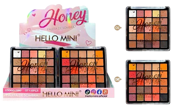PALETA DE SOMBRAS HONEY / HELLO MINI