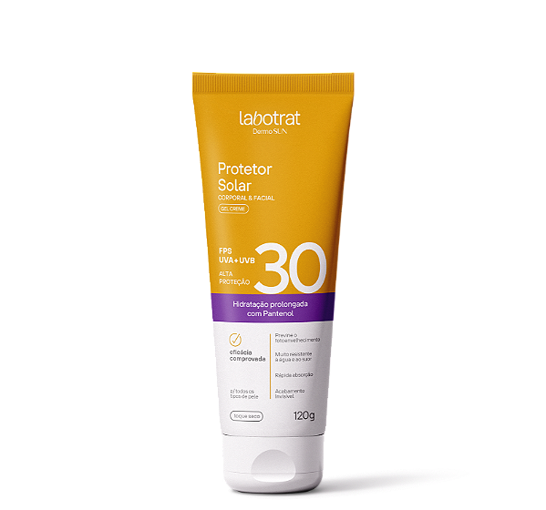 PROTETOR SOLAR CORPORAL E FACIAL FPS 30 - 120G / LABOTRAT