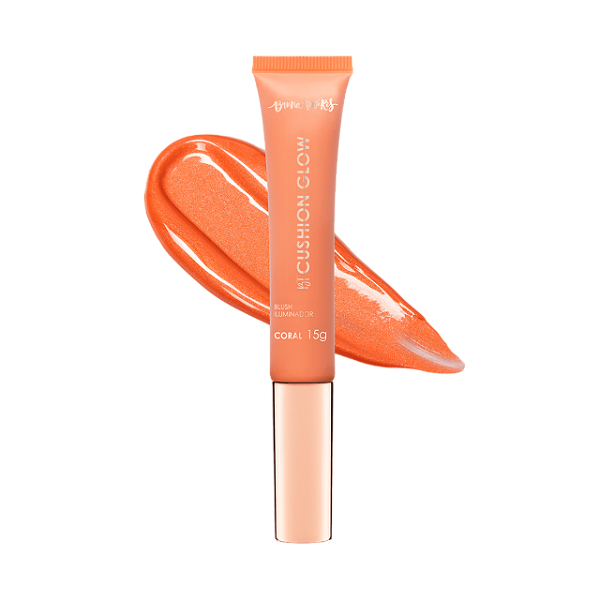 BLUSH ILUMINADOR - BT CUSHION GLOW - COR CORAL / BRUNA TAVARES