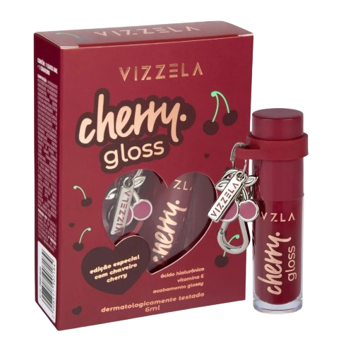 CHERRY GLOSS VIZZELA + CHAVEIRO / VIZZELA