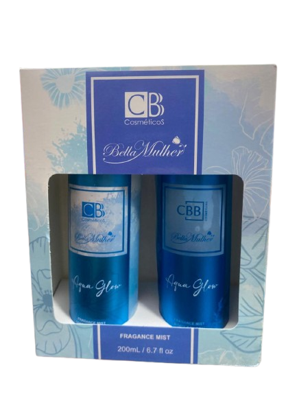 KIT C/ BODY SPLASH E LOÇÃO PERFUMADA - AQUA GLOW / CBB COSMÉTICOS