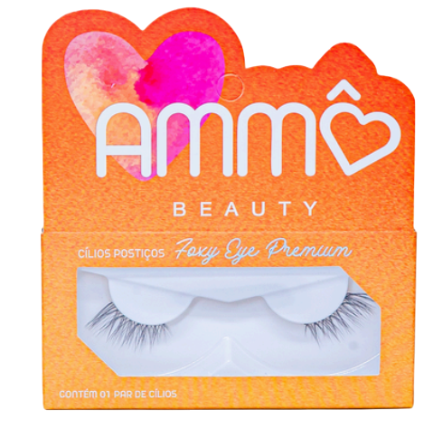CÍLIOS POSTIÇOS FOXY EYE PREMIUM - AM0025-Y4/ AMMÔ BEAUTY