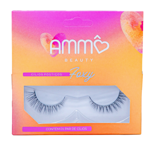 CÍLIOS POSTIÇOS FOXY - AM0027-F1 / AMMÔ BEAUTY
