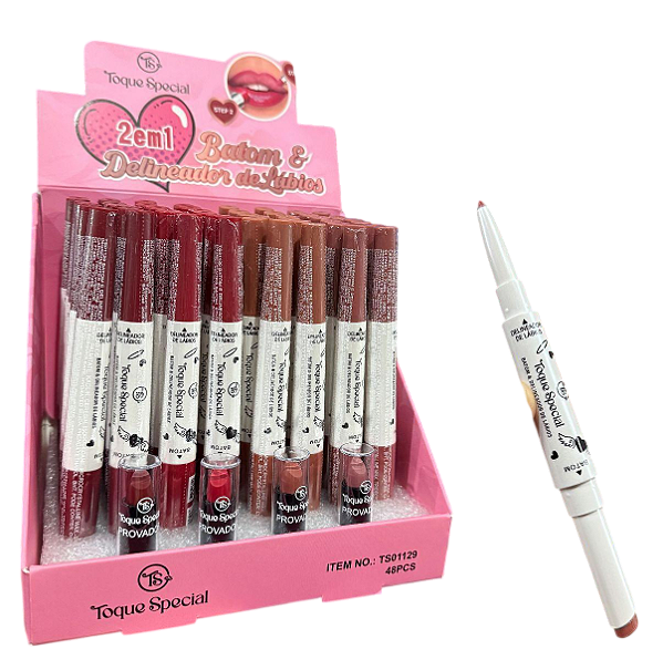 BATOM E DELINEADOR DE LÁBIOS - TS01129 / TOQUE SPECIAL