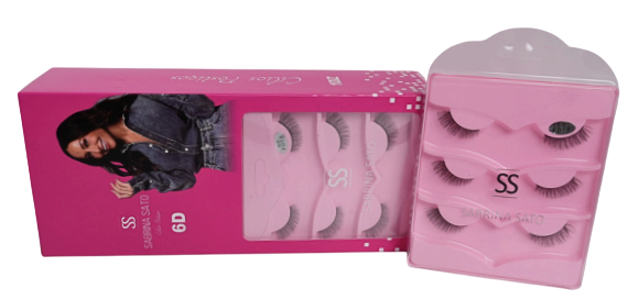 CARTELA C/ 3 PARES DE CÍLIOS POSTIÇOS - SP3260 / SABRINA SATO