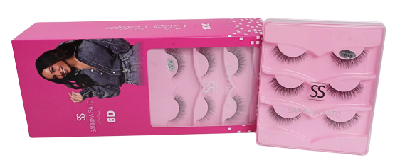 CARTELA C/ 3 PARES DE CÍLIOS POSTIÇOS - SP3258 / SABRINA SATO
