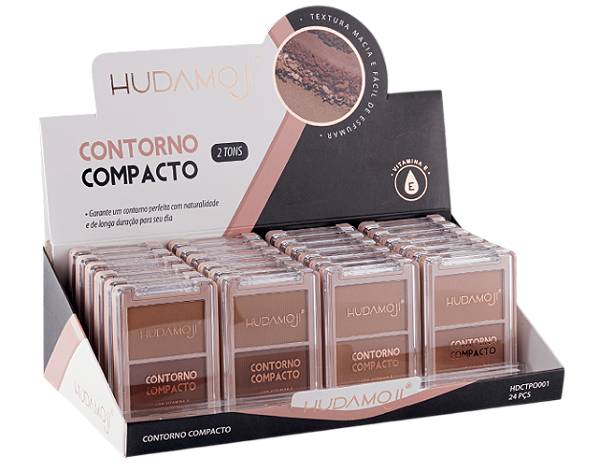 DUO DE CONTORNO COMPACTO COM VITAMINA E / HUDAMOJI