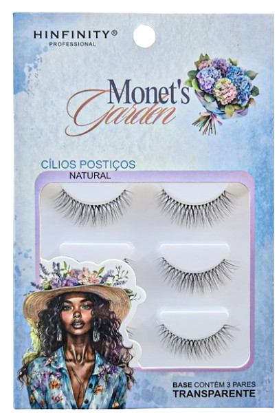 CÍLIOS POSTIÇOS C/ 3 PARES -MG011-3 / HINFINITY