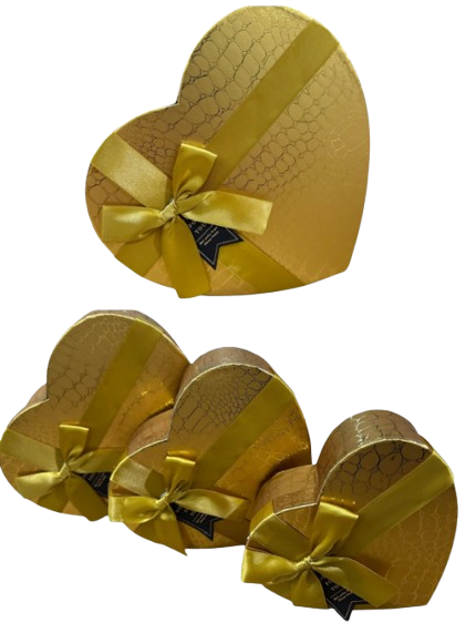 KIT CAIXA CORAÇÃO C/ 3 PCS - LC6940 - G(22X20X9CM) / M(19X17X7,5CM) / P(16X14X6CM)