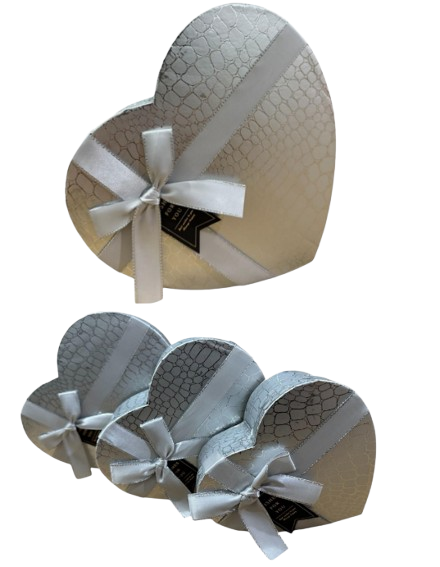 KIT CAIXA CORAÇÃO C/ 3 PCS - LC6939 - G(22X20X9CM) / M(19X17X7,5CM) / P(16X14X6CM)