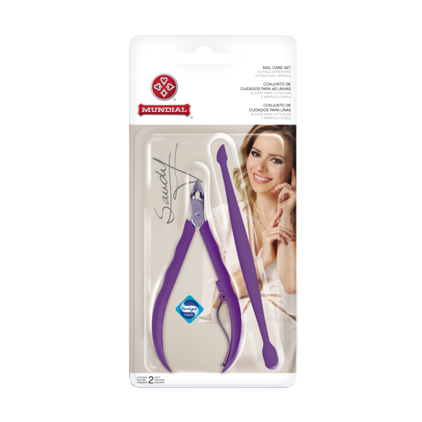 CONJUNTO DE CUIDADO PESSOAL - ALICATE + EMPURRADOR - SANDY / IMPALA