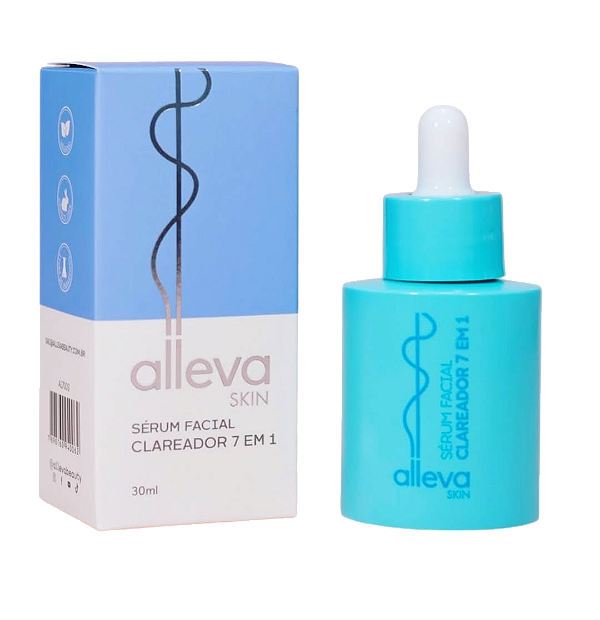 SÉRUM FACIAL CLAREADOR 7 EM 1 / ALLEVA