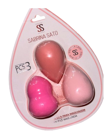 KIT C/ 3 PCS DE ESPONJINHA - SP2138 / SABRINA SATO