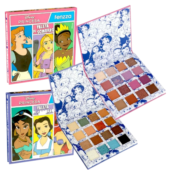 PALETA DE SOMBRAS - COLEÇÃO PRINCESAS (DIS130) / FENZZA