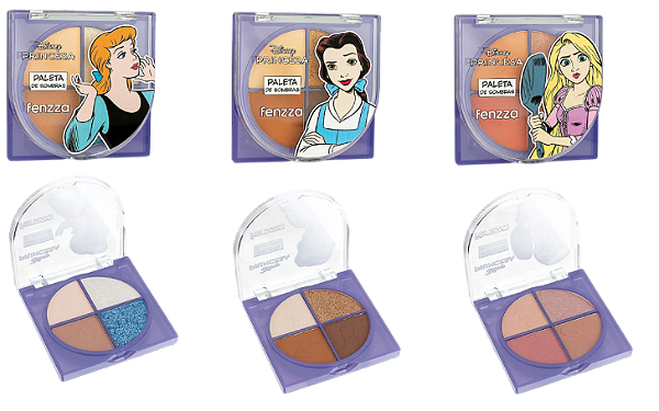 PALETA DE SOMBRAS - COLEÇÃO: PRINCESAS (DIS103) / FENZZA