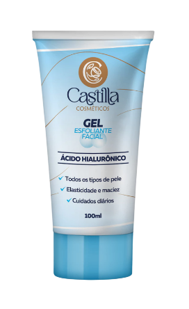 GEL ESFOLIANTE FACIAL | ÁCIDO HIALURÔNICO / CASTILLO COSMÉTICOS
