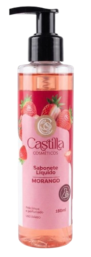 SABONETE LÍQUIDO - MORANGO / CASTILLA COSMÉTICOS