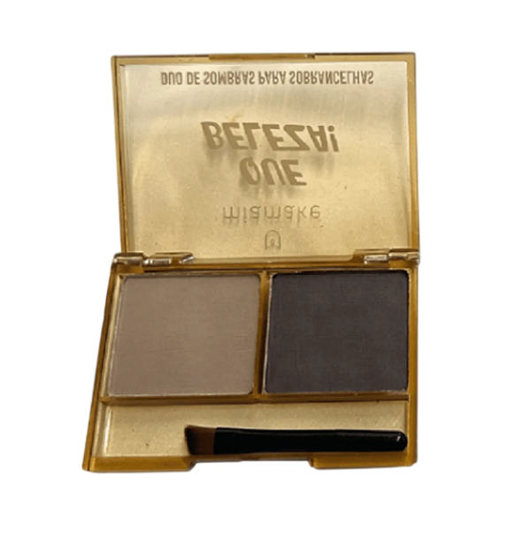 DUO DE SOMBRAS PARA SOBRANCELHAS - QUE BELEZA - COR 02 / MIA MAKE