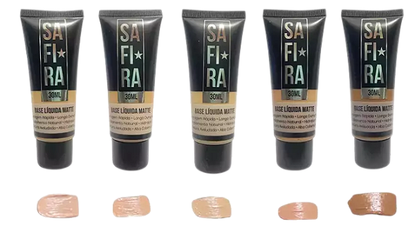 BASE LÍQUIDA MATTE | ALTA COBERTURA / SAFIRA